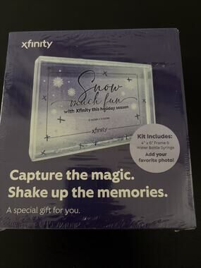 INFINITY SNOW GLOBE Picture Frame (2025, Kit) BRAND NEW SEALED 0226
